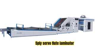 Automatic 5ply 3 in 1 servo flute laminator