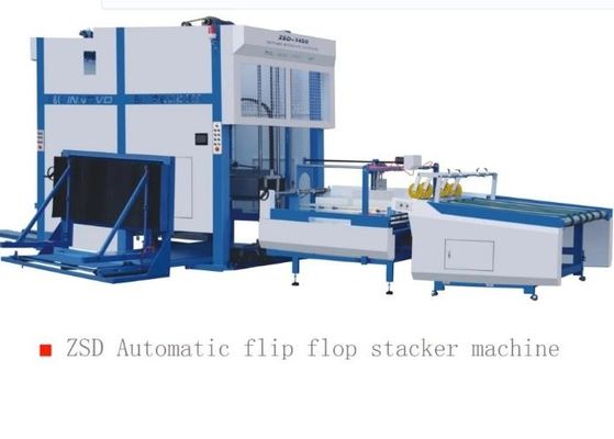 1500mm Laminated Sheet Auto Stacker Machine Automatic Collection Flip Flop And Stacking