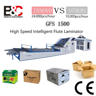 Corrugated Board Flute Lamination Pasting Machine 200 Meter/Min High Speed Flute Laminating Machine