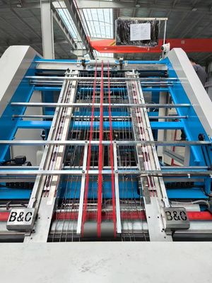 Precise Three In One 5 Ply Sheet To Sheet Laminating Machine For Corrugated Paper With Automatic Correction And High Speed Servo Control