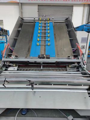 Reel To Sheet Bottom Paper Roll Feeding Automatic Flute Litho Laminator Machine With Flip Flop Stacker Line