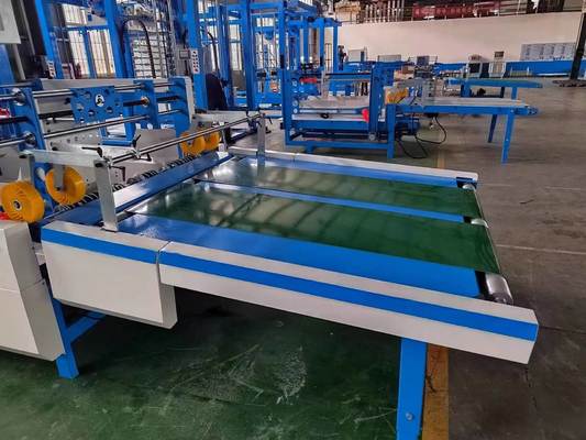 Auto Flip Flop Stacker Machine Integrating Slow Paper Table And System Components For Flute Laminator Turning And Stacking In Packaging Production