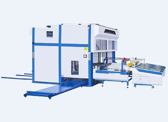 Auto Flip Flop Pallet Stacker Machine For Corrugated Cardboard