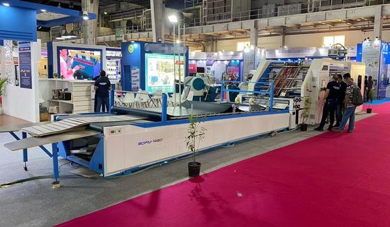 1650x1650mm High Speed Corrugated Cardboard Sheet To Sheet Laminating Machine