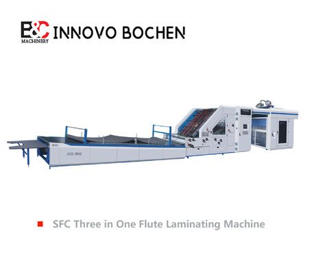 SFC1500 Three-In-One Flute Laminator With Servo Motor Control Max Speed 10m/Min