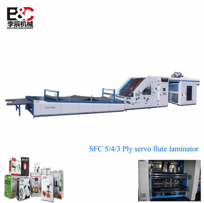 SFC1500 Automatic Corrugation to Corrugation Sheet 5ply Flute Laminating Machine