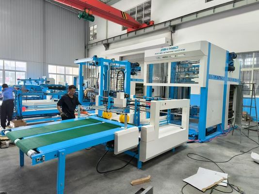 Fully Automated Stacking and Flute Laminating Auto Stacker Machine High Speed Corrugated Cardboard Production